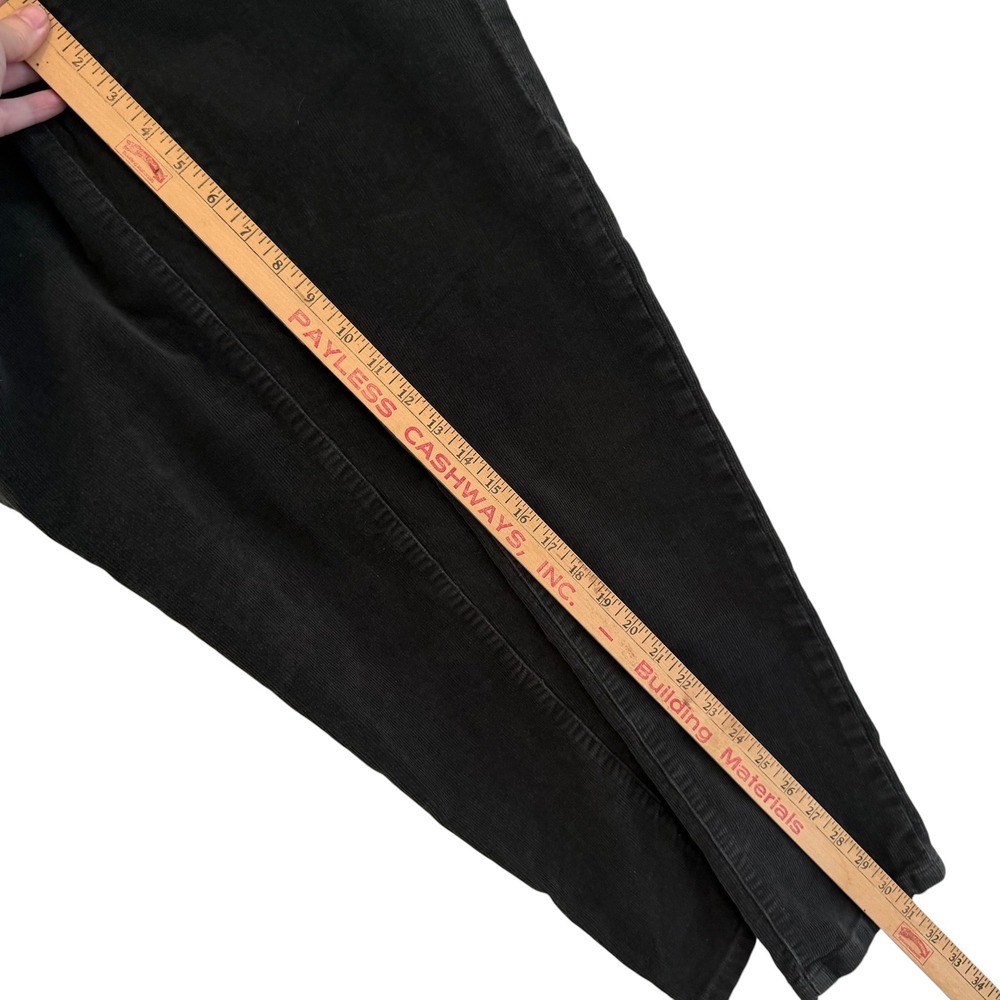 Patagonia Womens 29 Black Organic Cotton Corduroy Slim Straight Leg Pants Cords - Picture 12 of 16